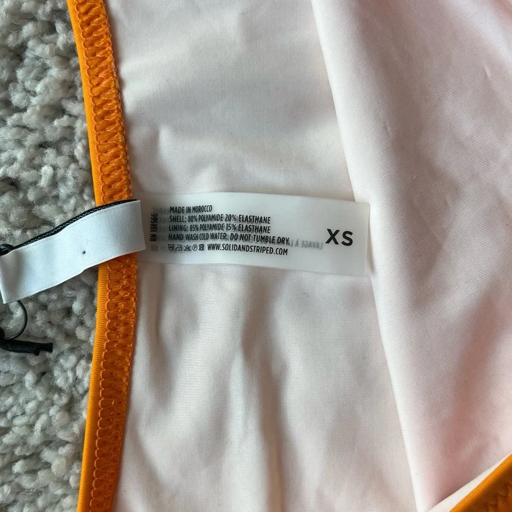 NWT Solid & Striped The Beverly Bottom in Orange | XS